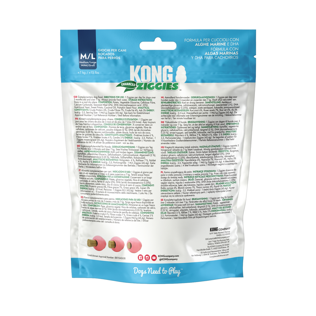 KONG ziggies puppy