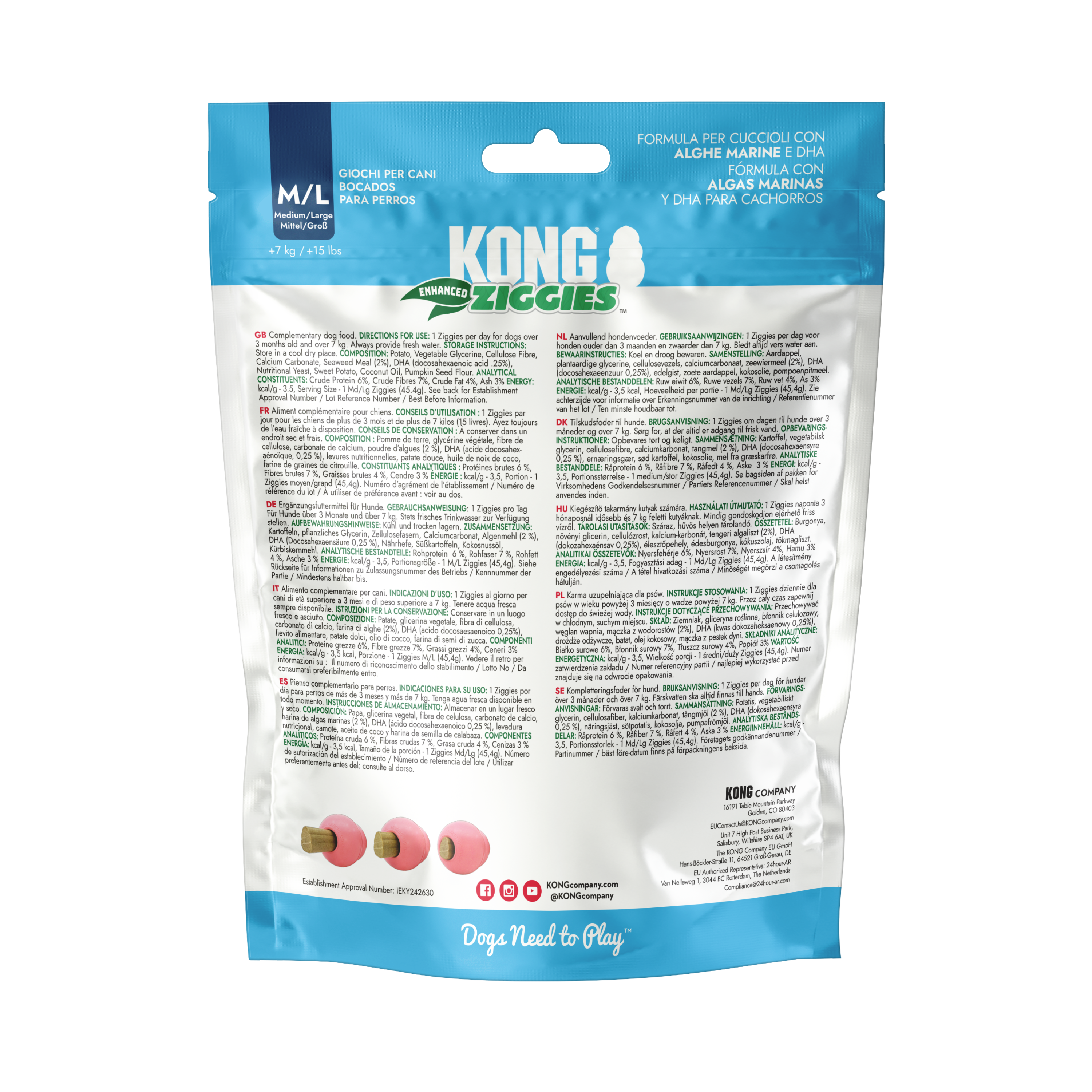 KONG ziggies puppy